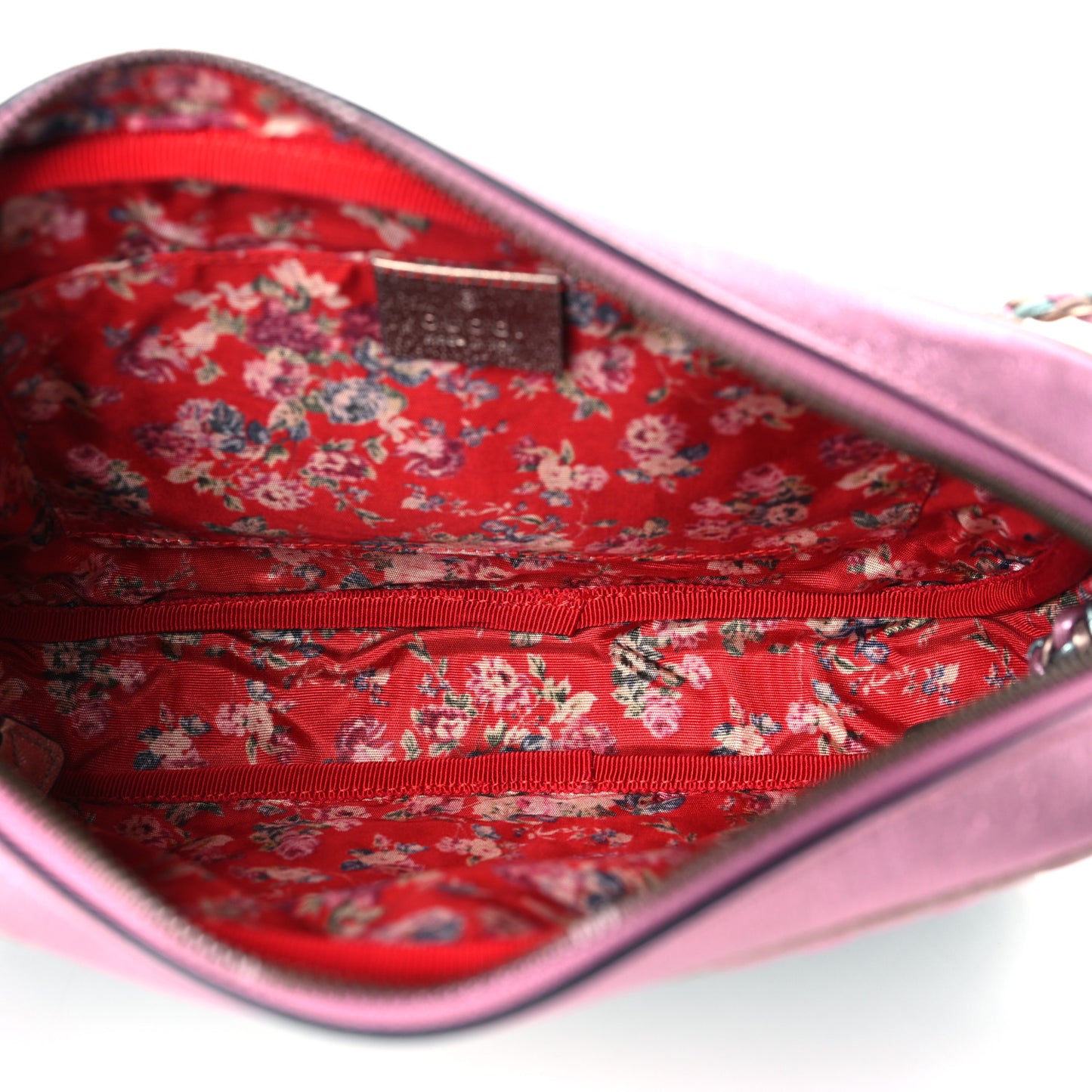 Laminated Nappa Trapuntata Small Zumi Shoulder Bag Rosa