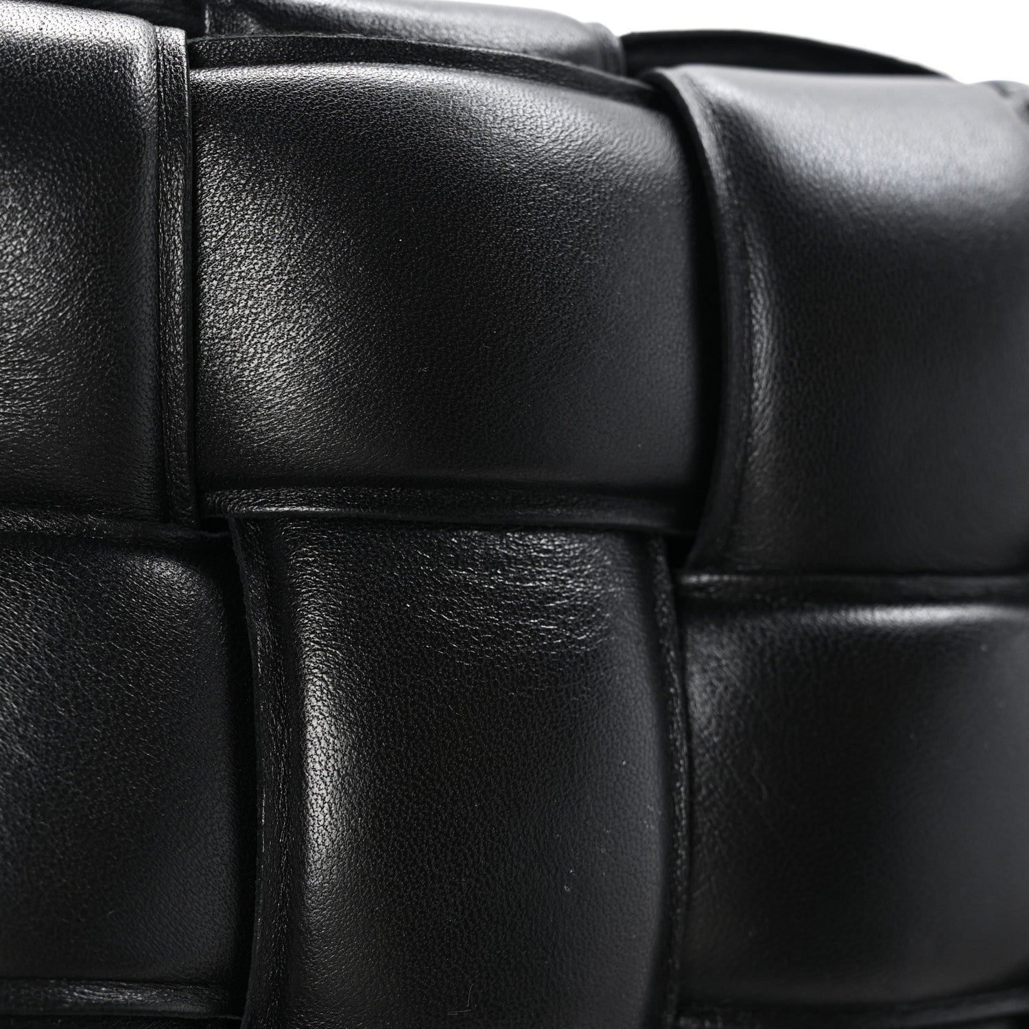 Bottega Veneta Lambskin Maxi Intreccio Padded Chain Cassette Crossbody Bag Black 10 of 14