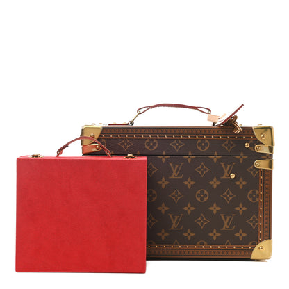 Louis Vuitton Monogram Boite Flacons Beauty Train Trunk Case Rouge Flamme 1 of 15