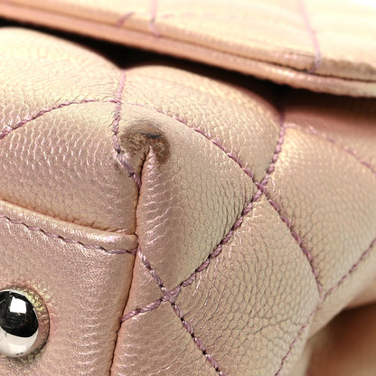 Chanel Iridescent Caviar Quilted Mini Coco Handle Flap Pink 10 of 10