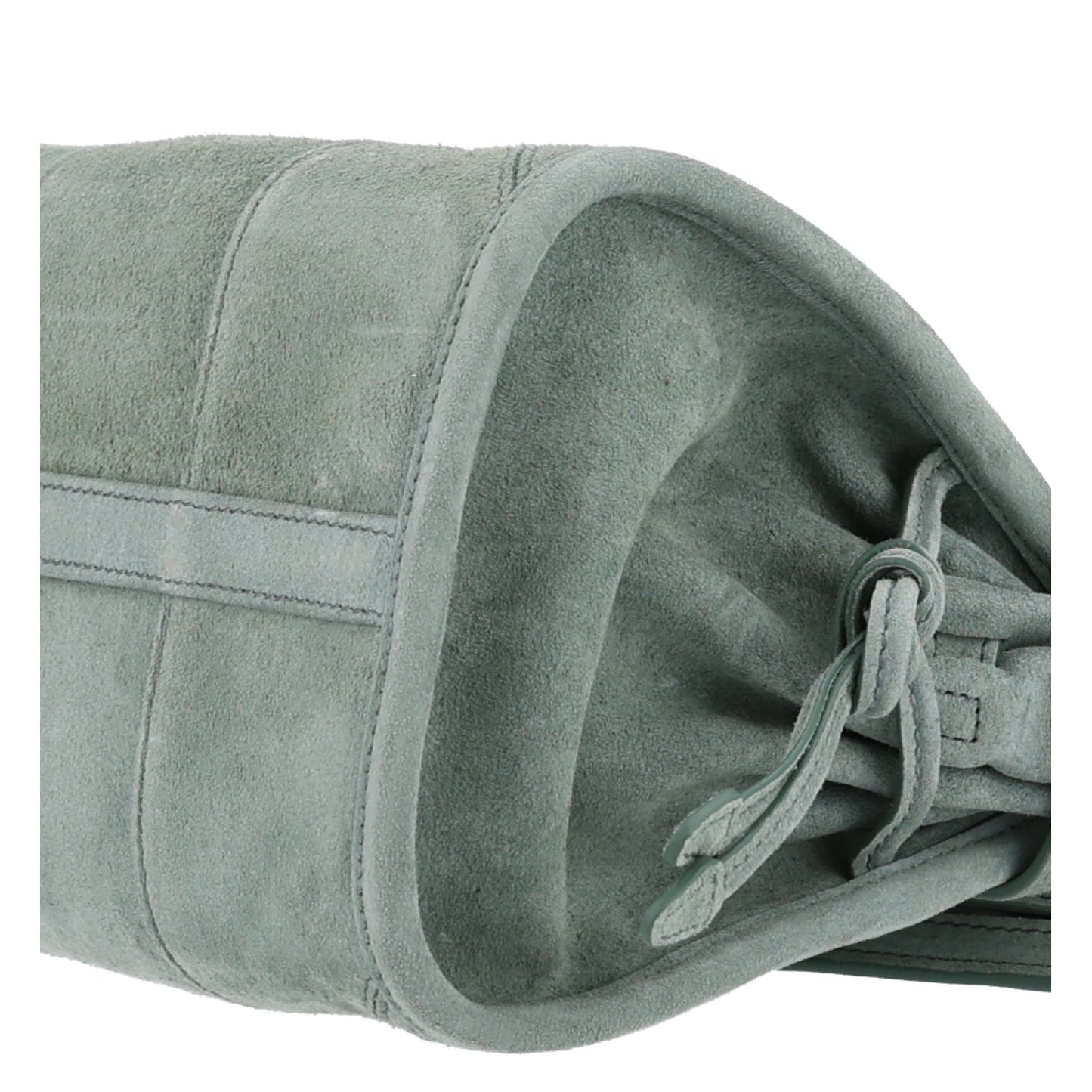 Scamosciato Triangle Small Bonnie Shoulder Bag Salvia