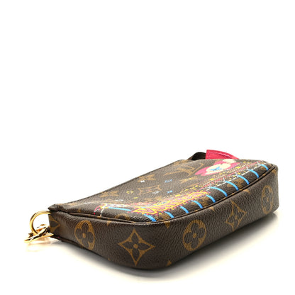 Louis Vuitton Monogram 2020 Christmas Animation Roller Coaster Mini Pochette Accessories Pivoine 4 of 8