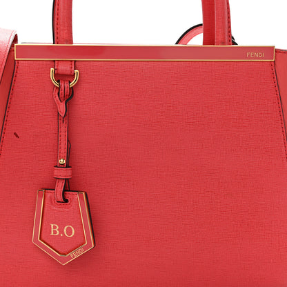 Fendi Vitello Elite Flamingo Petite 2Jours Tote Rosa Exstasy 8 of 12