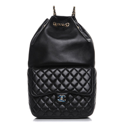 Chanel Lambskin Quilted Large In Seoul Backpack Navy 1 of 8