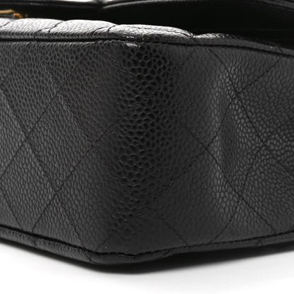 Chanel Caviar Quilted Medium Double Flap Black 10 of 11