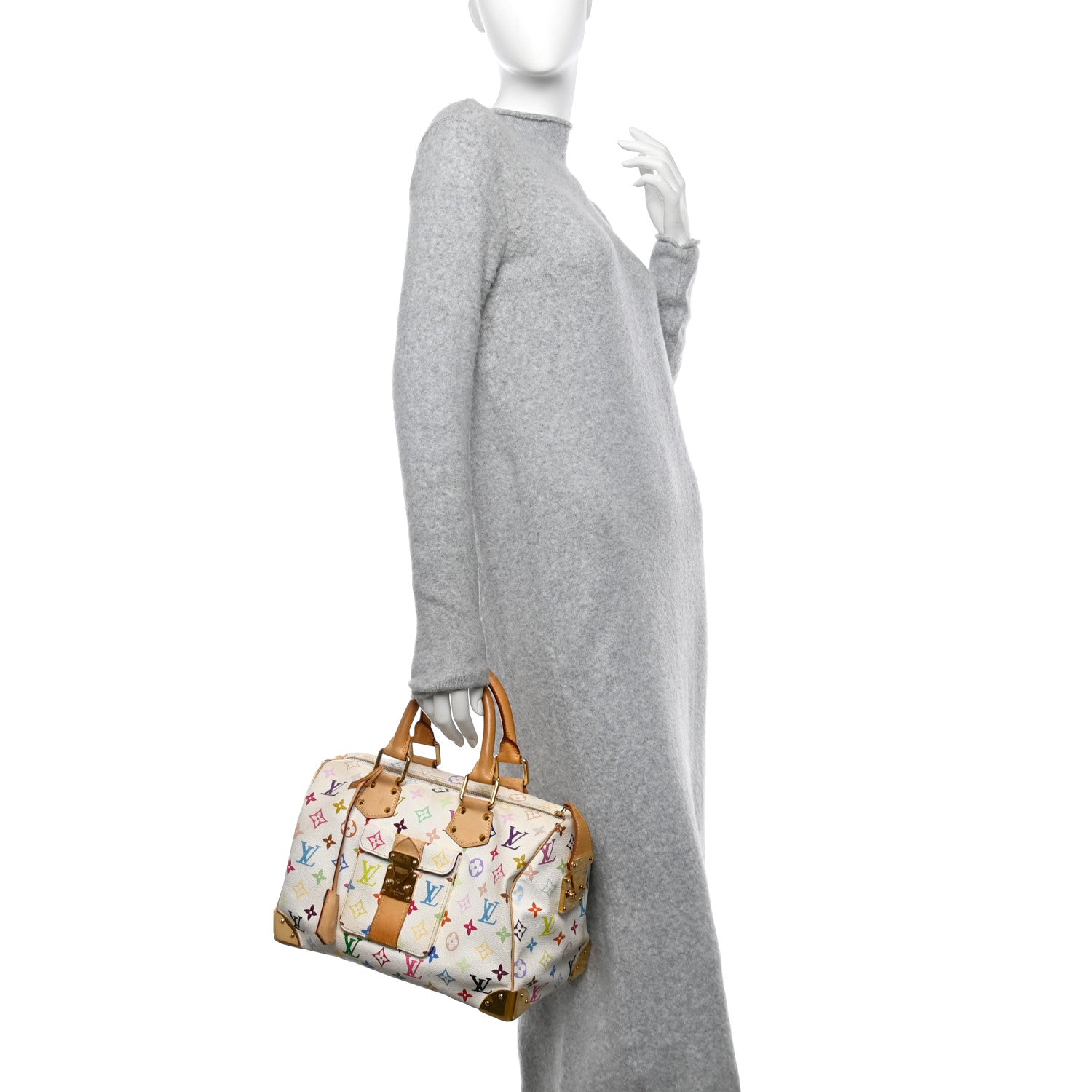Louis Vuitton Monogram Multicolor Speedy 30 White 2 of 16