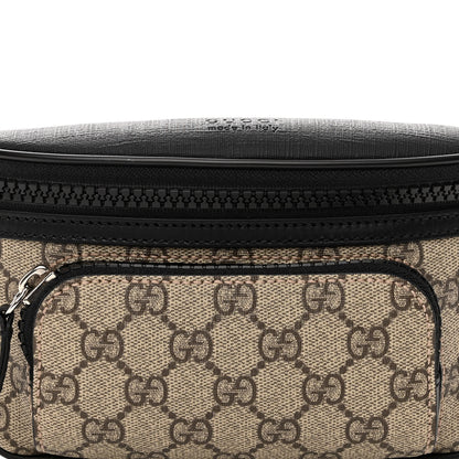 Gucci GG Supreme Monogram Belt Bag Black 7 of 9