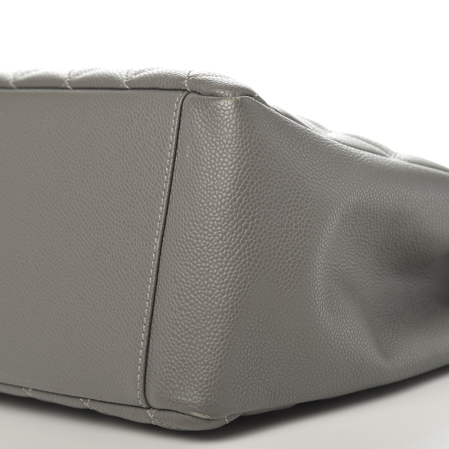 Chanel Caviar Quilted Grand Shopping Tote GST Grey 9 of 10