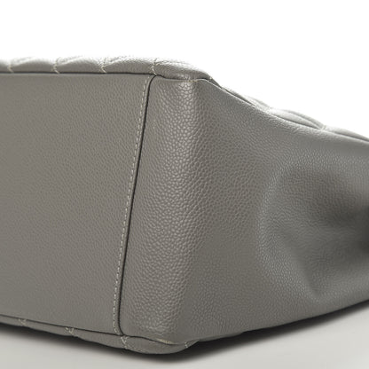 Chanel Caviar Quilted Grand Shopping Tote GST Grey 9 of 10