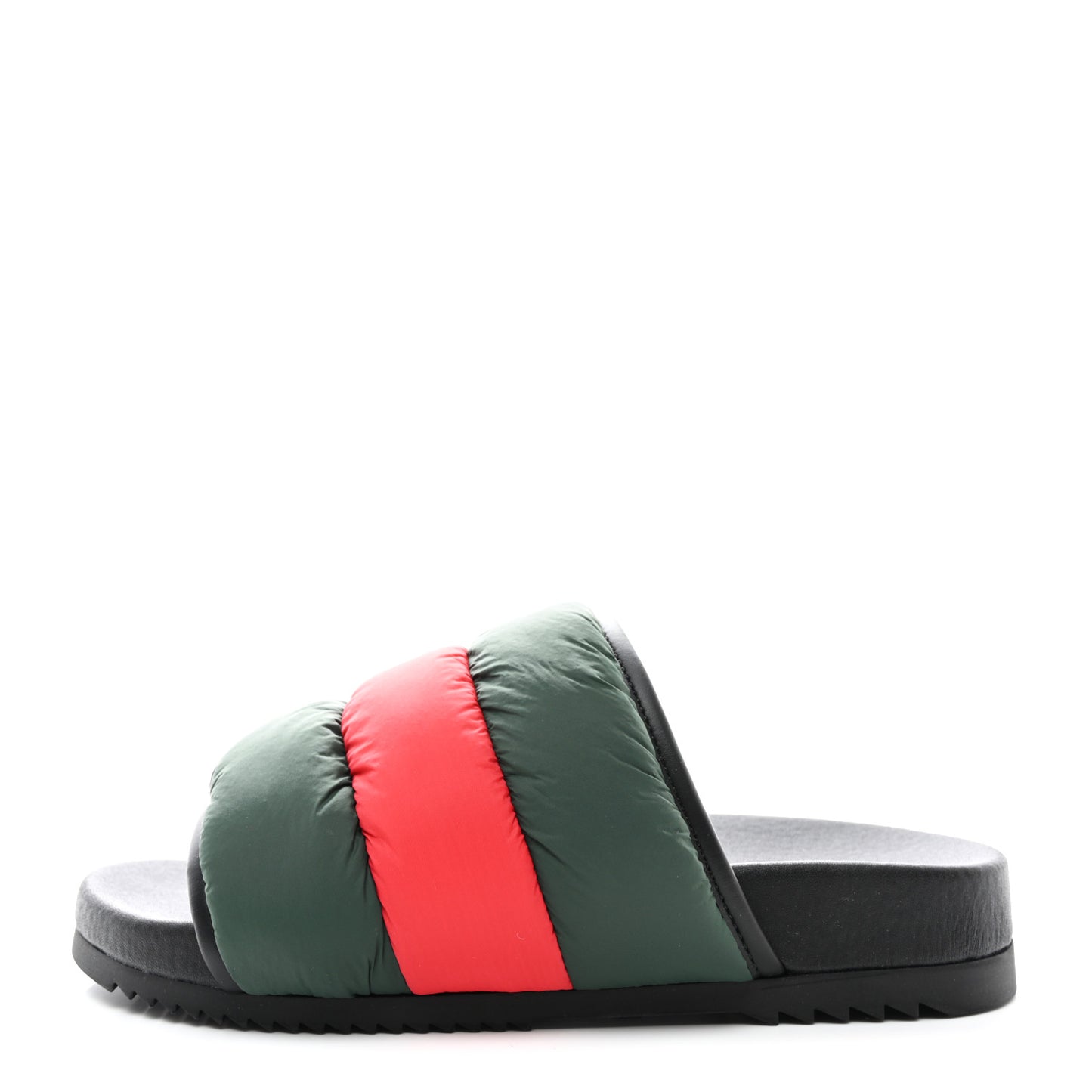 Nylon Web Womens Slide Sandals 37 Black Green Red