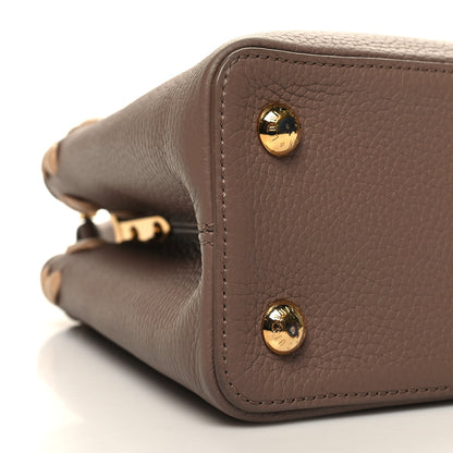 Louis Vuitton Taurillon Lambskin Capucines PM Taupe 9 of 11