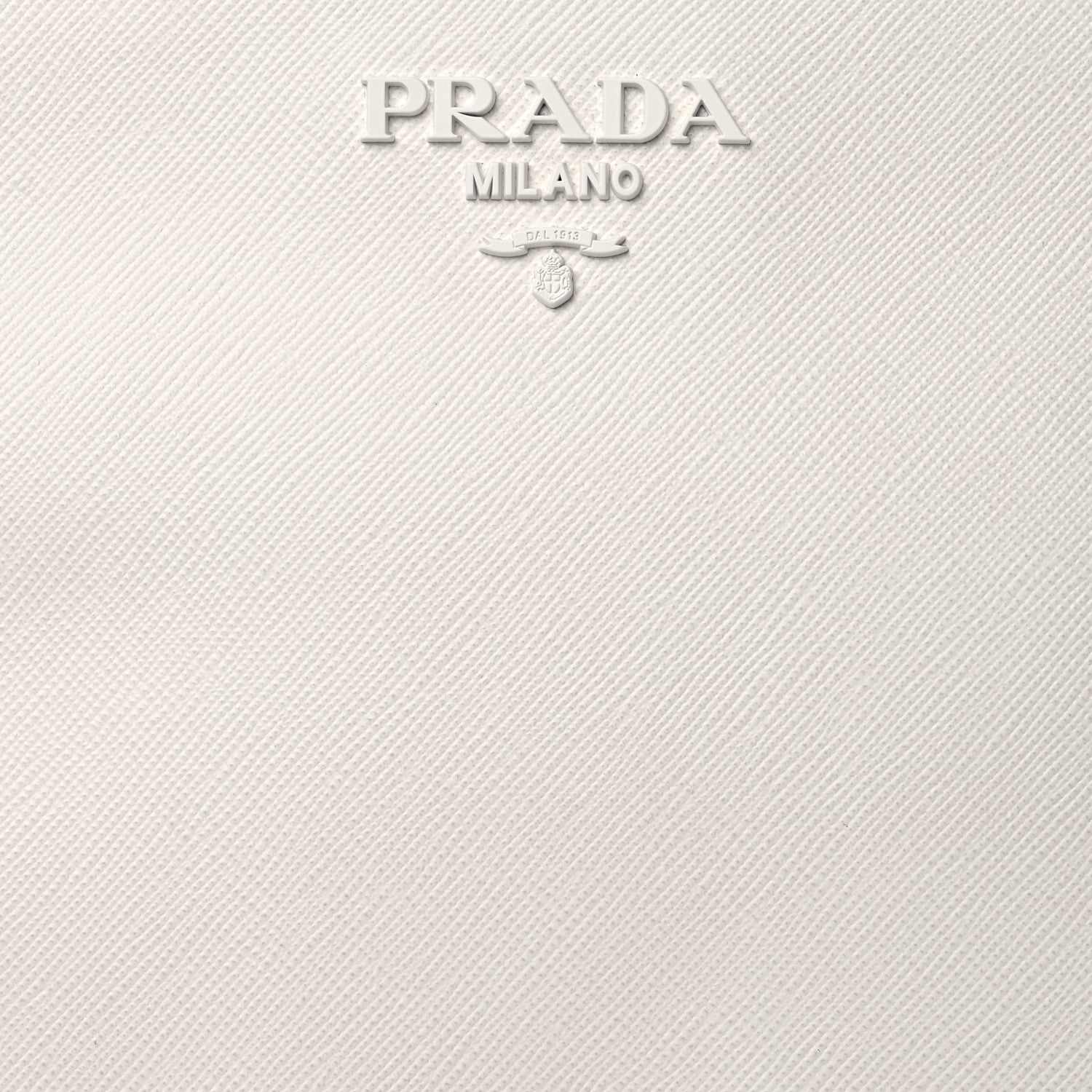 Prada Saffiano Cuir City Calf Monochrome Shopping Tote White 6 of 8
