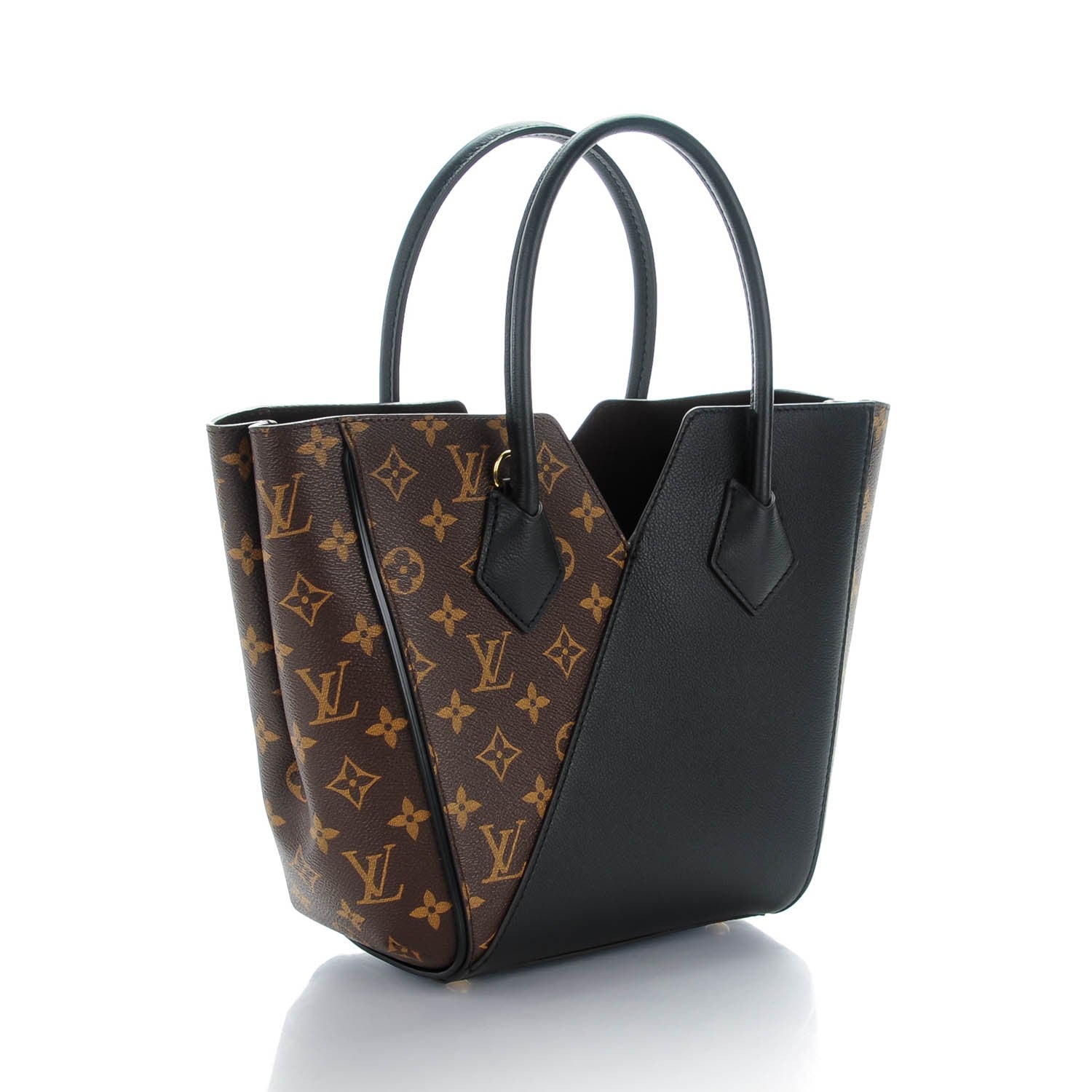 Louis Vuitton Calfskin Monogram Kimono Tote PM Black 3 of 7