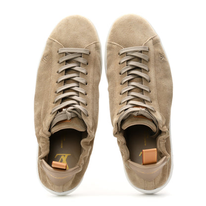 Louis Vuitton Suede Calfskin Mens LV Soft Sneakers 9 Beige 2 of 10