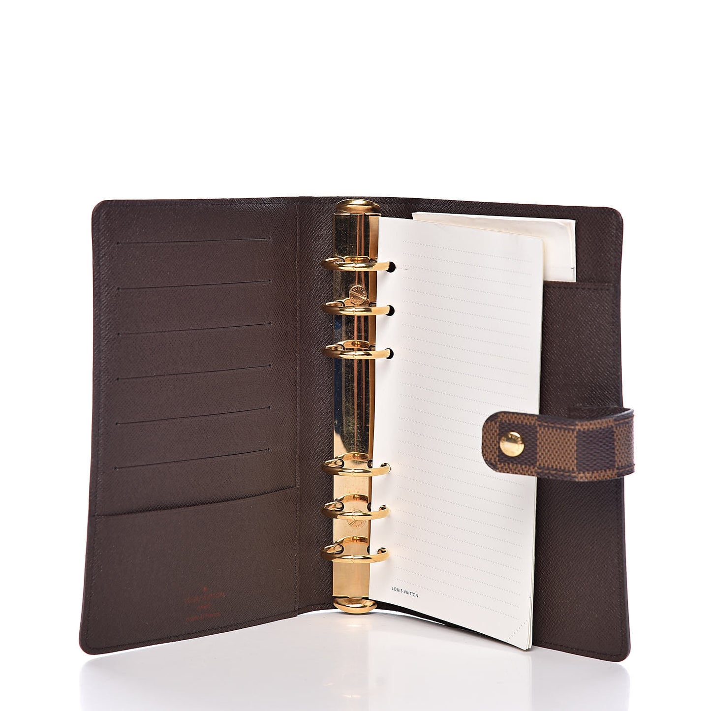 Damier Ebene Medium Ring Agenda Cover