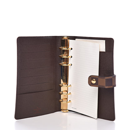 Louis Vuitton Damier Ebene Medium Ring Agenda Cover 5 of 6