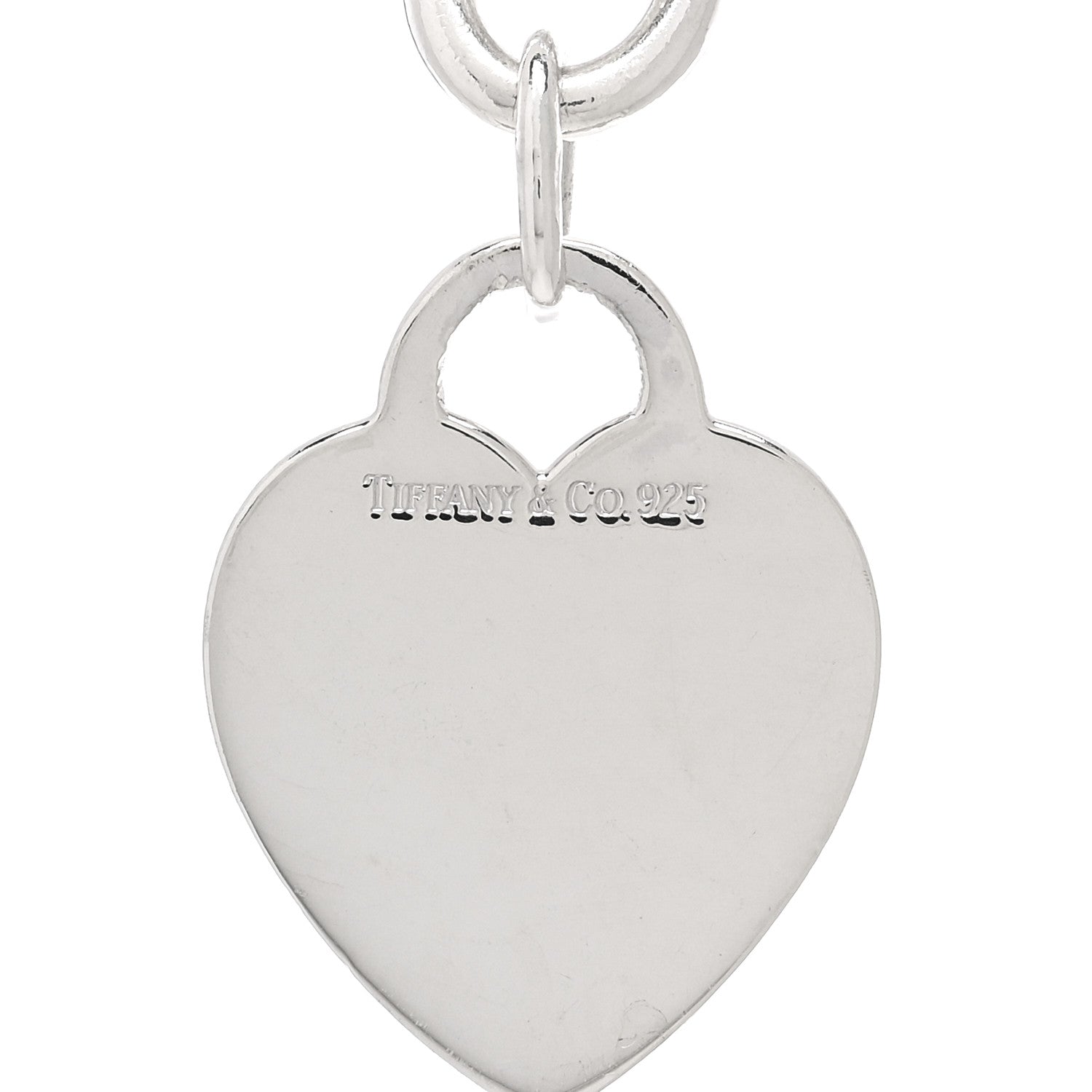 Tiffany Sterling Silver Heart Tag Charm Bracelet 3 of 4