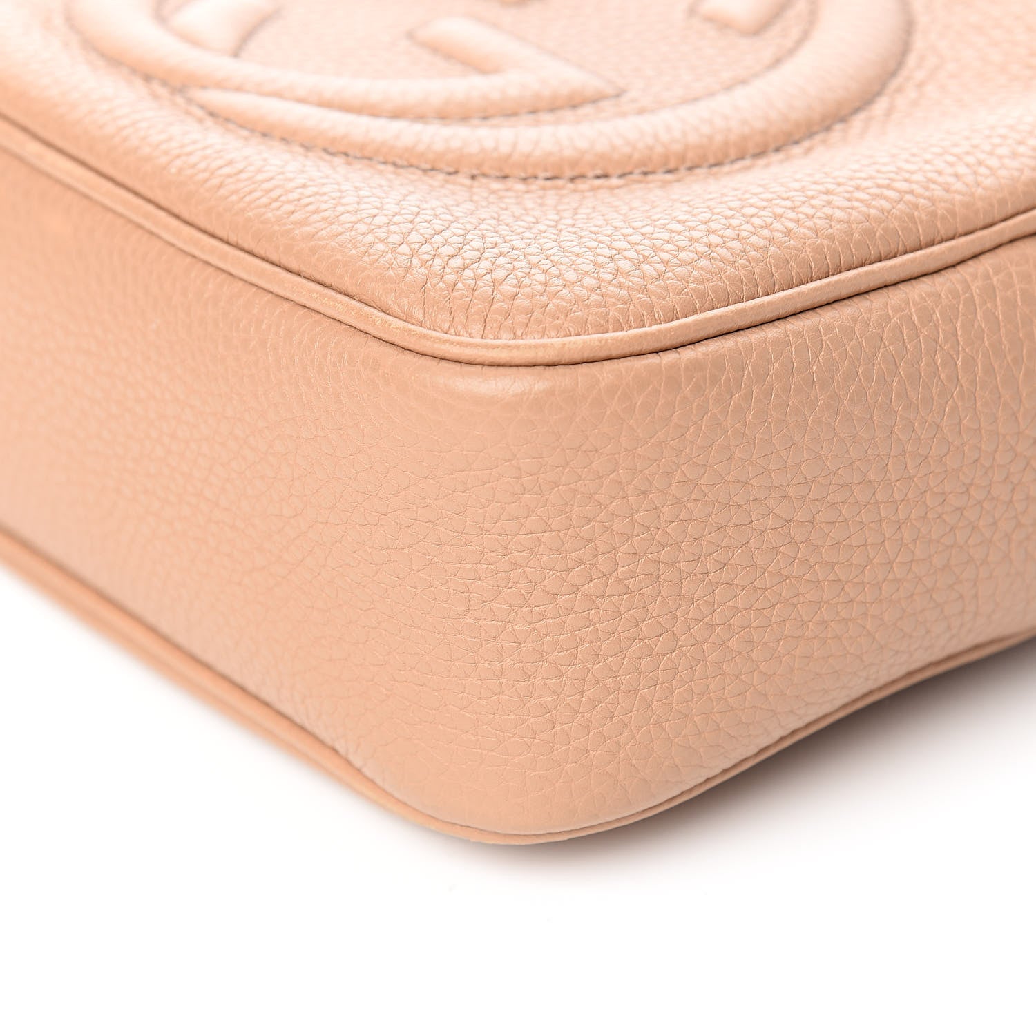Gucci Pebbled Calfskin Small Soho Disco Bag Rose Beige 9 of 10