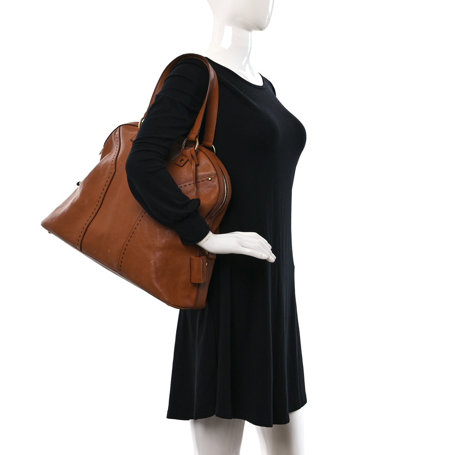 Calfskin Oversized Muse Brown
