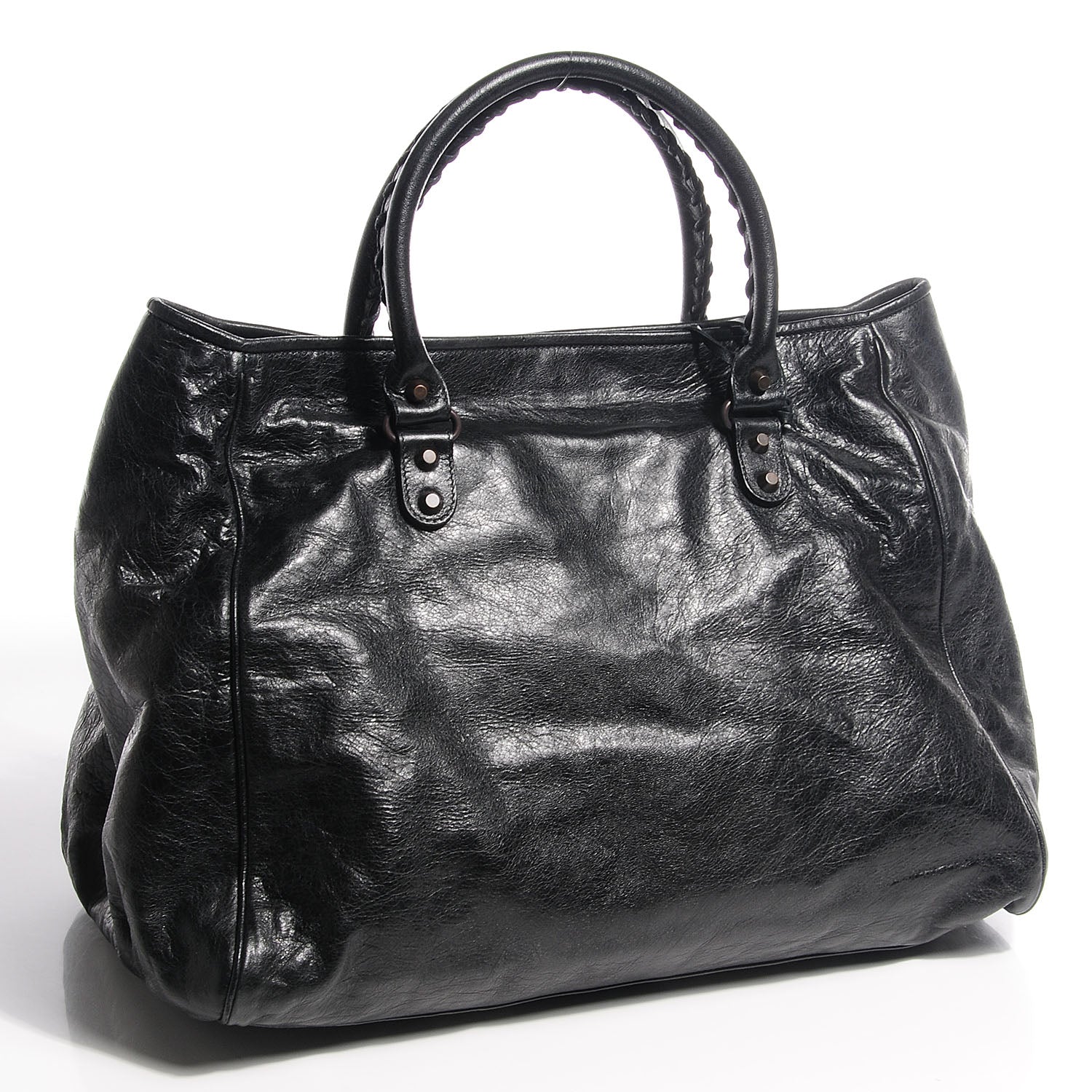 Balenciaga Agneau Classic Hardware Sunday Tote M Black 3 of 10