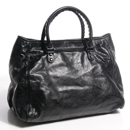 Balenciaga Agneau Classic Hardware Sunday Tote M Black 3 of 10