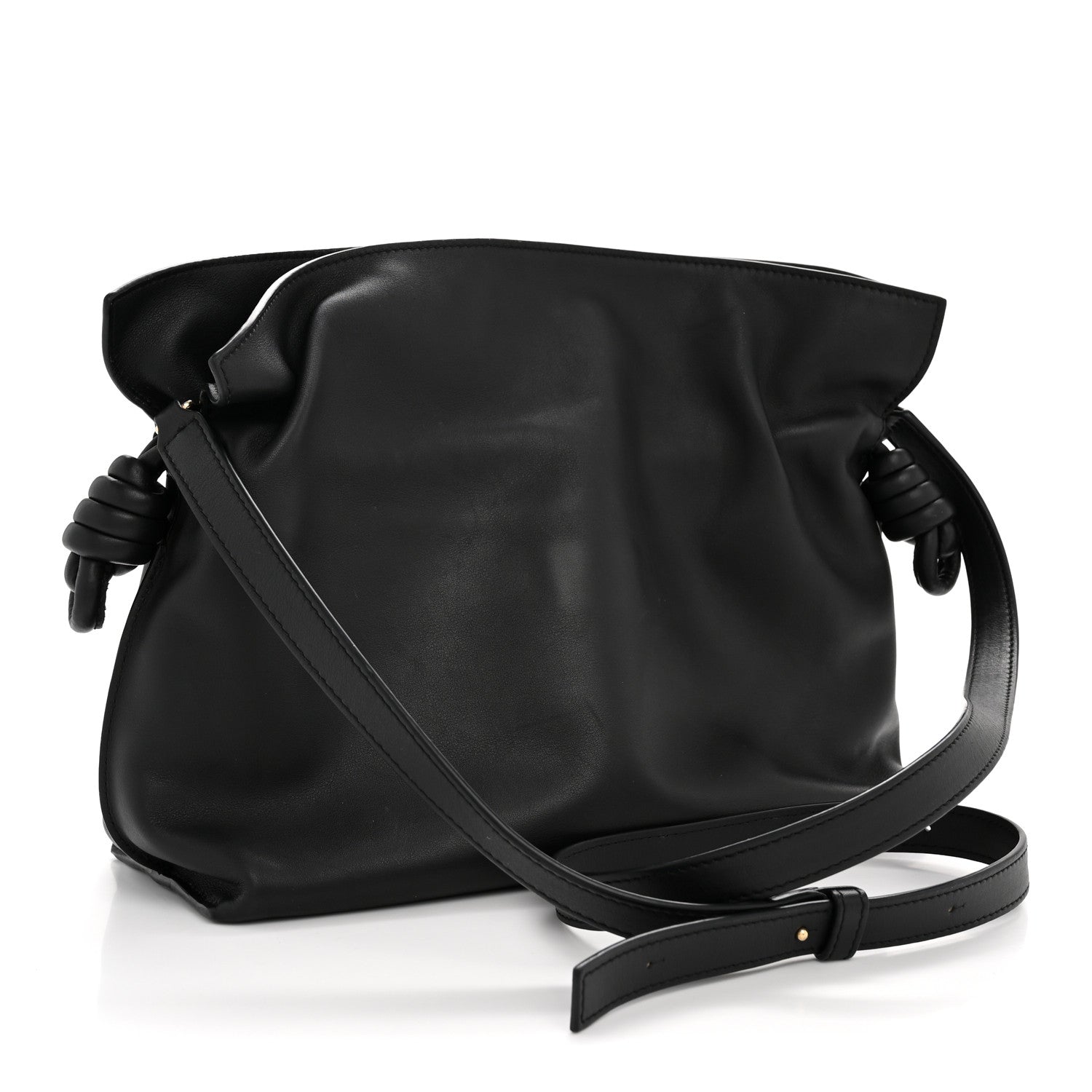 Loewe Calfskin Small Flamenco Knot Bag Black 3 of 11