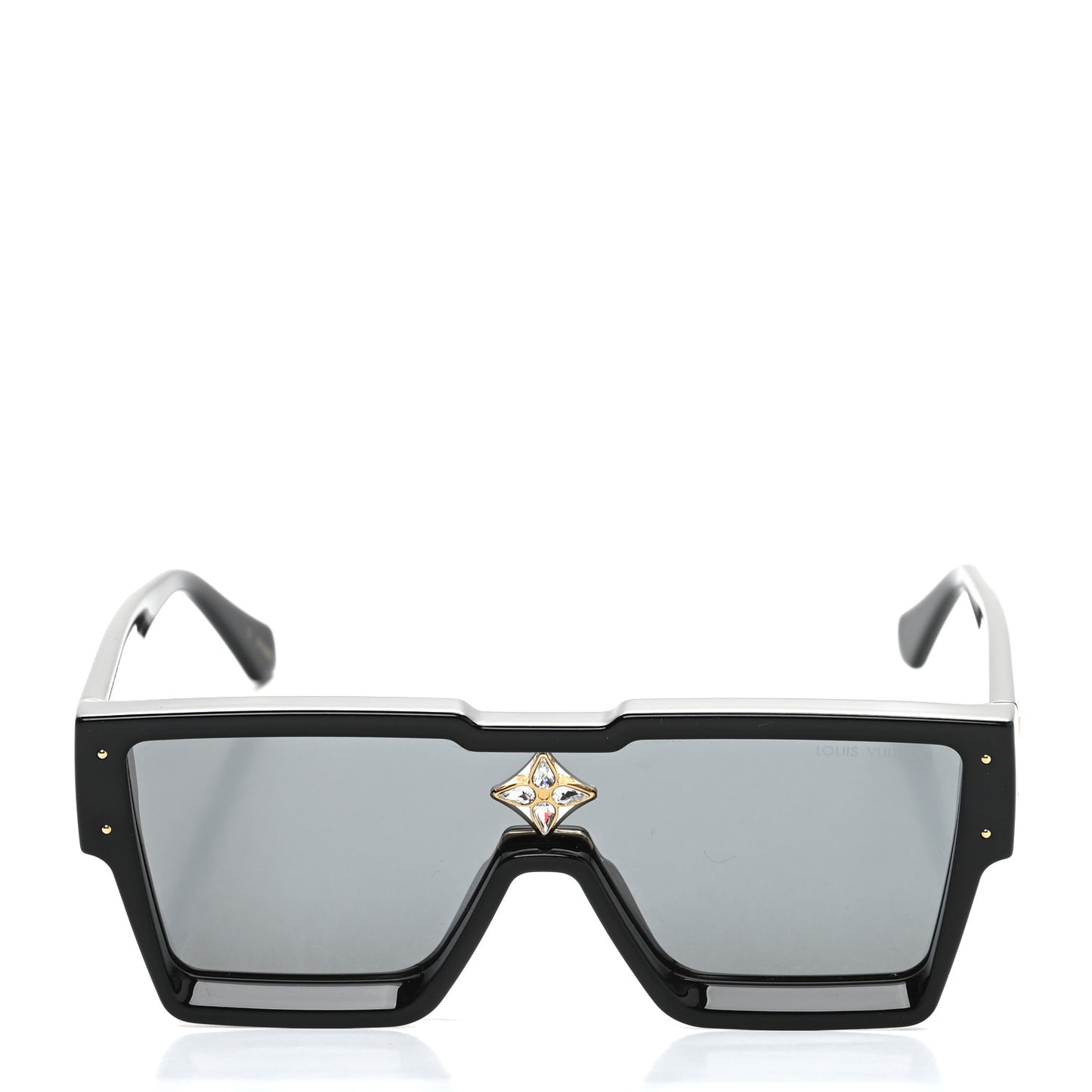 Acetate Swarovski Crystal Cyclone Sunglasses Z1578W Black