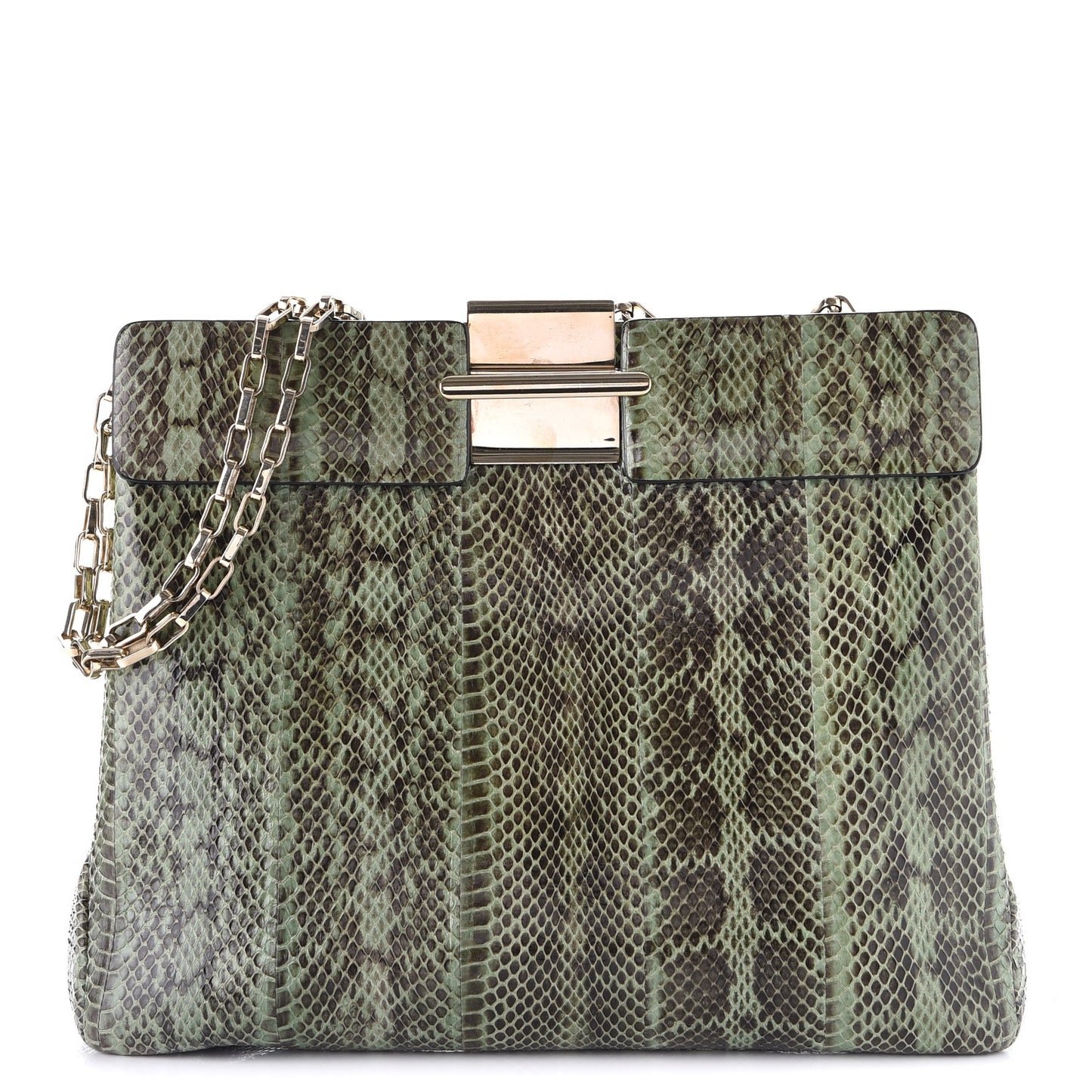 Python Shoulder Bag Green
