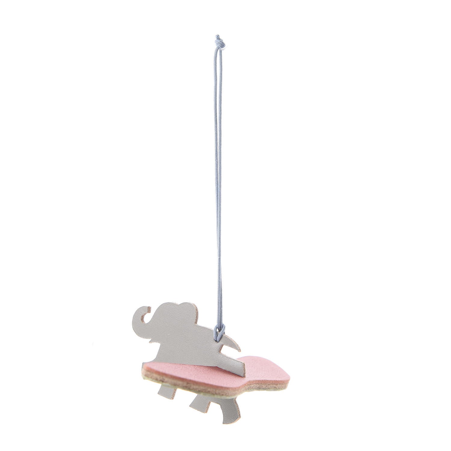Hermes Crocodile Epsom Tadelakt Petit H Flying Elephant Ornament Charm 2 of 12