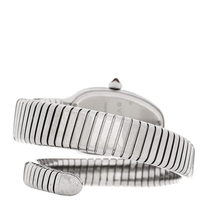 Bulgari Stainless Steel Diamond Bezel 35mm Serpenti Tubogas Quartz Watch 3 of 5