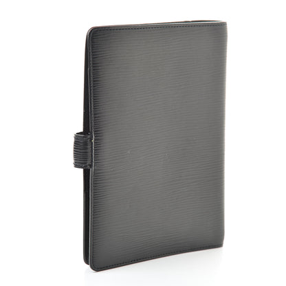 Louis Vuitton Epi Medium Ring Agenda Cover Black 3 of 8
