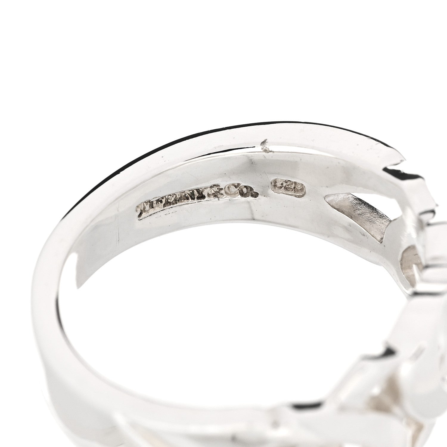 Tiffany Sterling Silver Paloma Picasso Loving Hearts Ring 54 7 4 of 6