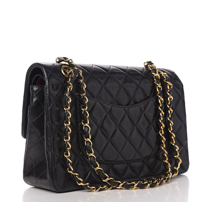 Chanel Lambskin Quilted Medium Double Flap Black 2 of 11