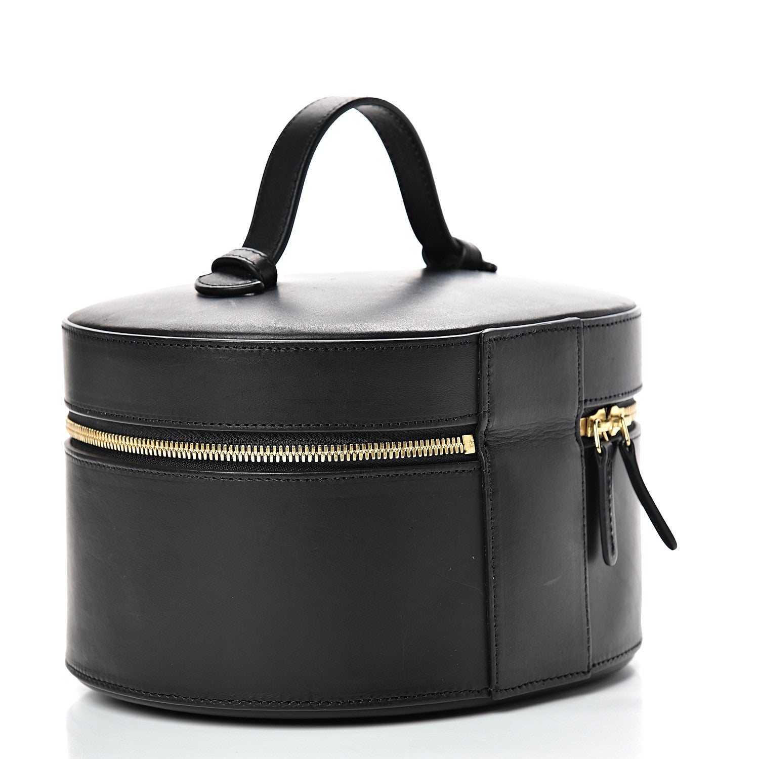 Mansur Gavriel Vegetable Tanned Train Case Black 2 of 16