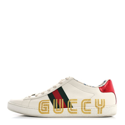 Gucci X SEGA Calfskin Ayers Web Guccy Womens Ace Sneakers 39.5 White 1 of 11