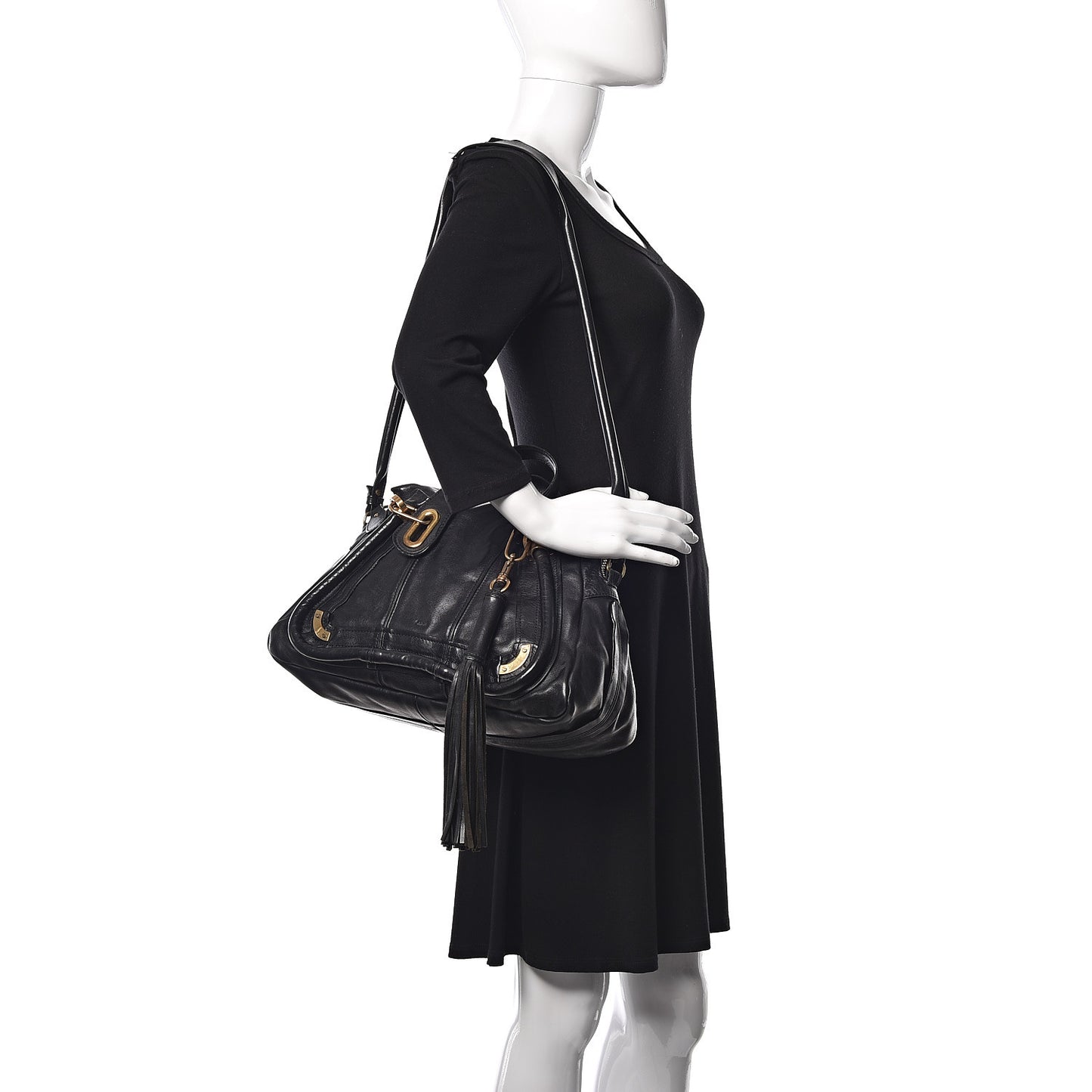 Calfskin Large Paraty Tassel Black