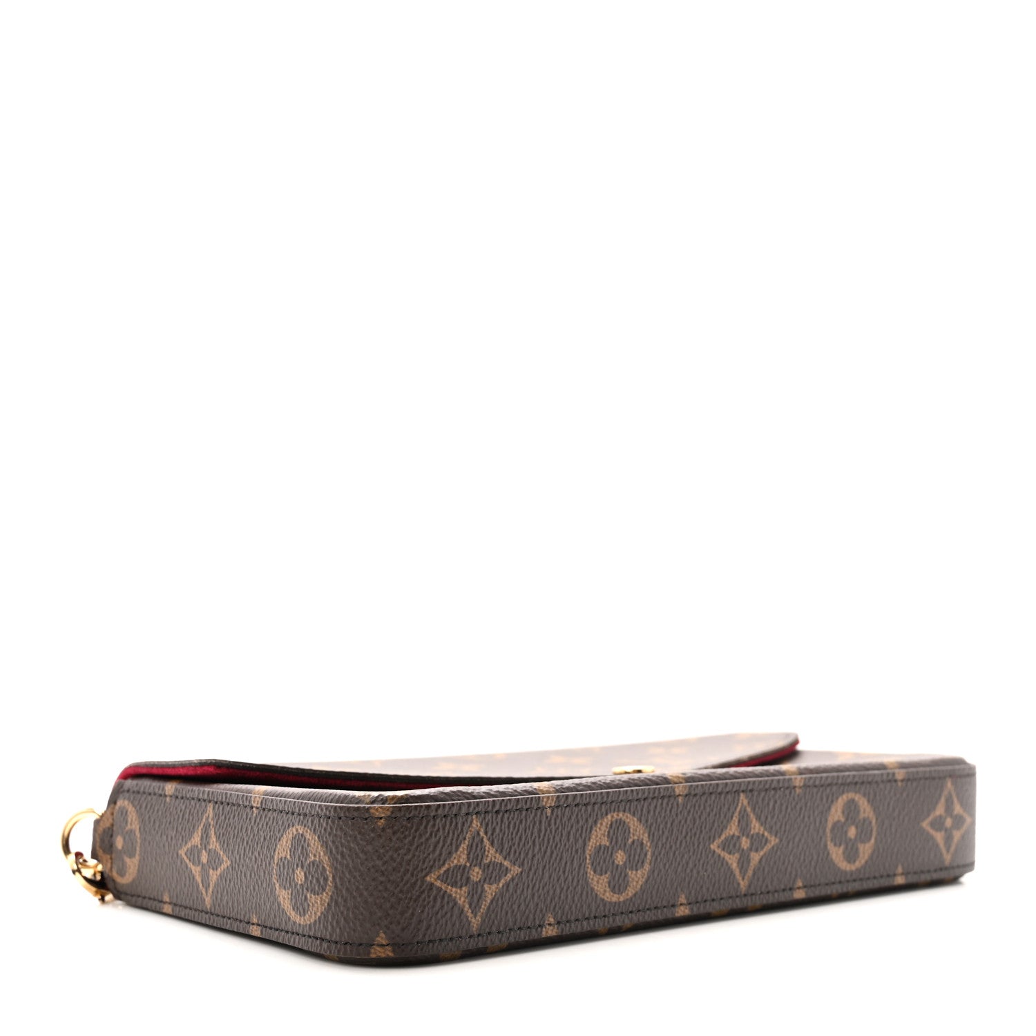 Louis Vuitton Monogram Pochette Felicie Chain Wallet Fuchsia 5 of 10