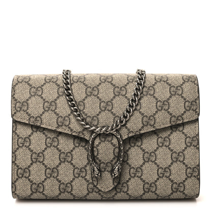 Gucci GG Supreme Monogram Mini Dionysus Chain Wallet Beige Taupe 1 of 13