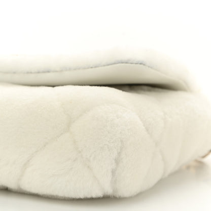 Chanel Shearling Lambskin Crystal Strass Flap White 10 of 10