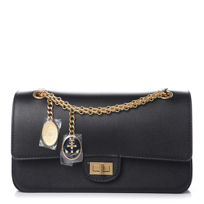 Chanel Calfskin Nude 2.55 Medals Reissue 225 Flap Black 1 of 10