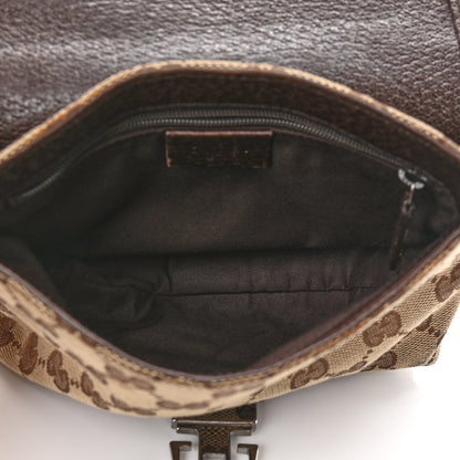 Gucci Monogram Waist Pouch Bag Dark Brown 5 of 16