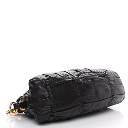 Prada Nappa Gaufre Shopping Satchel Black 3 of 13
