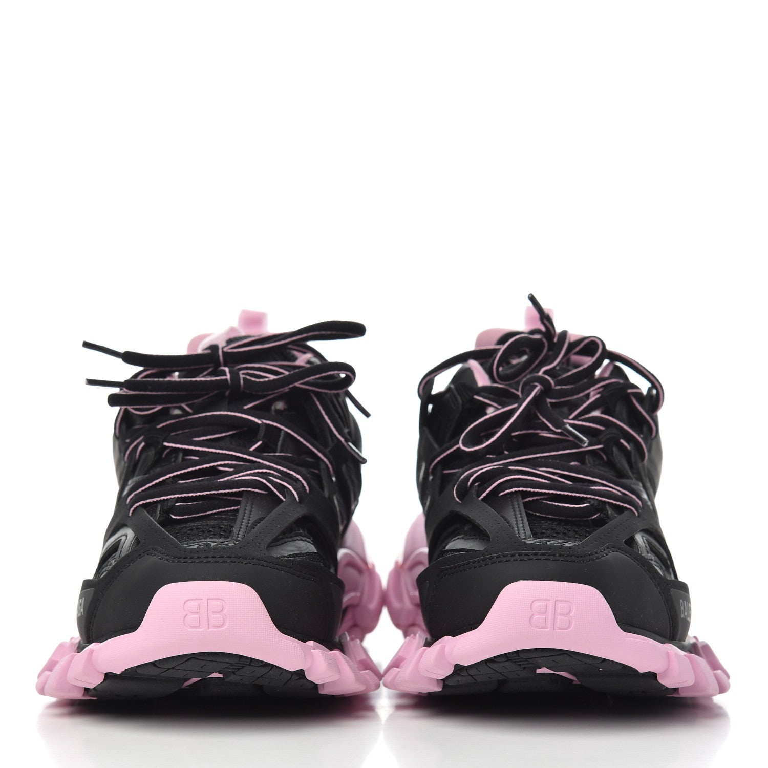 Balenciaga Mesh Nylon Bi-Color Womens Track Sneakers 36 Black Pink 2 of 14