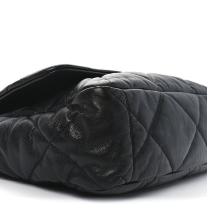 Chanel Goatskin Quilted Maxi Chanel 19 Flap Black 9 of 10