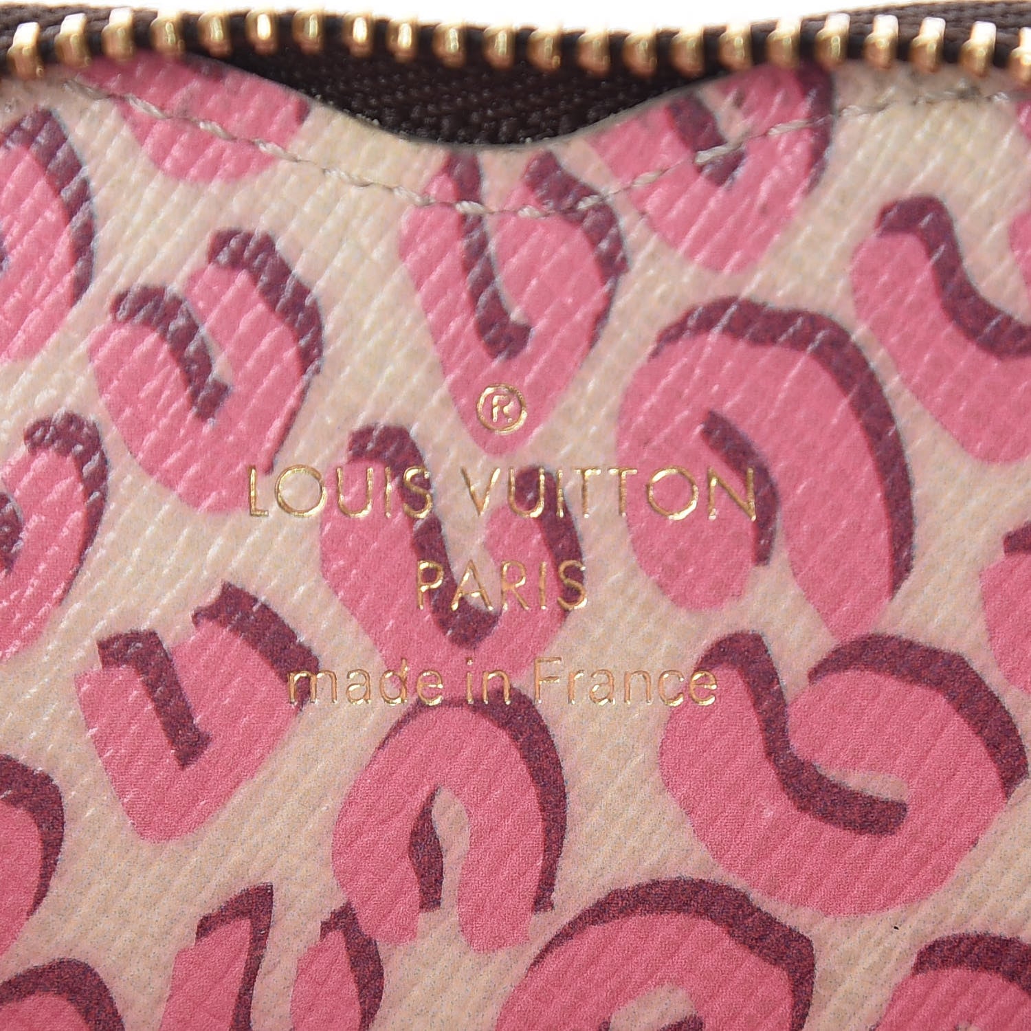 Louis Vuitton Monogram Leopard Coeur Heart Coin Purse Blanc Corail 6 of 6