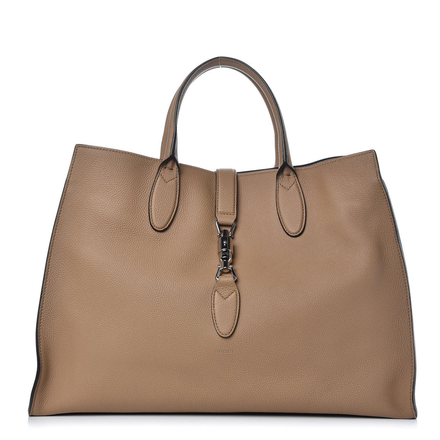 Soft Calfskin Medium Jackie Top Handle Bag Classic Camel
