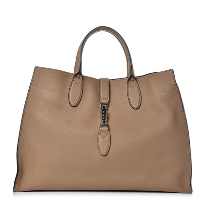 Gucci Soft Calfskin Medium Jackie Top Handle Bag Classic Camel 1 of 10
