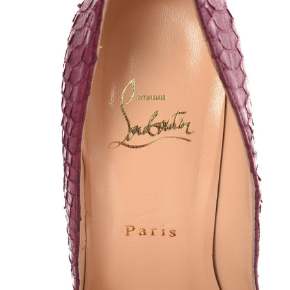 Christian Louboutin Watersnake Bambou 140 Pumps 39 Amethyste 10 of 11