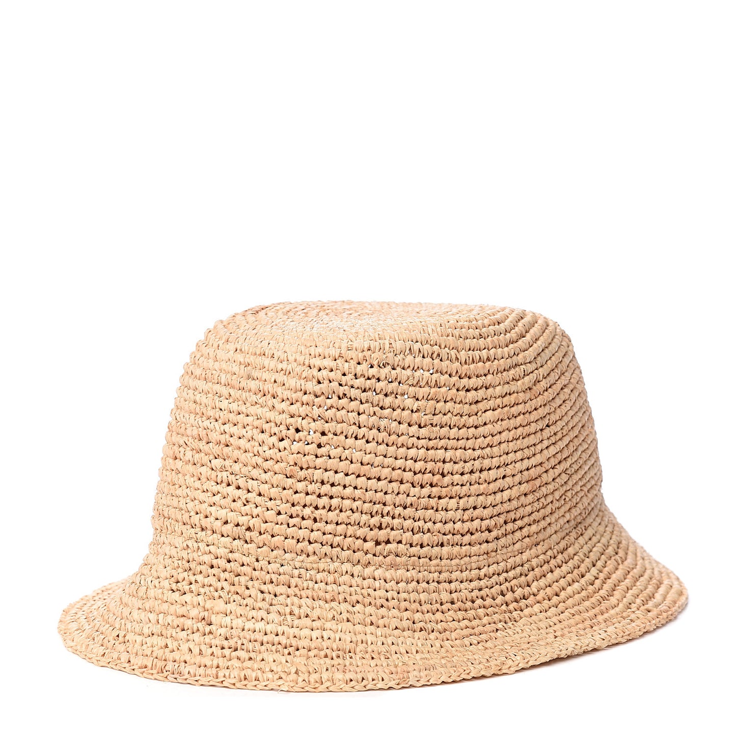 Raffia Double G Bucket Hat S Ivory