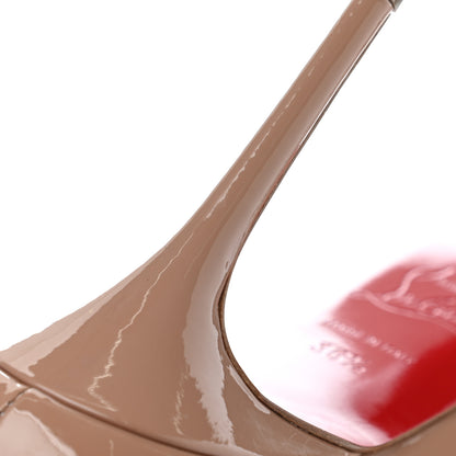 Christian Louboutin Patent Decollete 554 85 Pumps 36.5 Nude 10 of 11